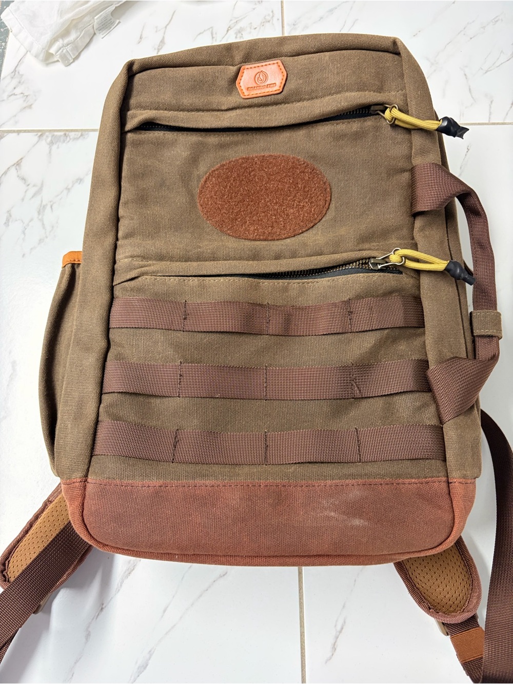 Roaring Fire Gear Canvas Tactical Backpack in Brown